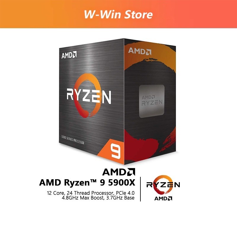 RR+`New AMD Ryzen 9 5900X R9 5900X 3.7 GHz Twelve-Core 24-Thread CPU ...