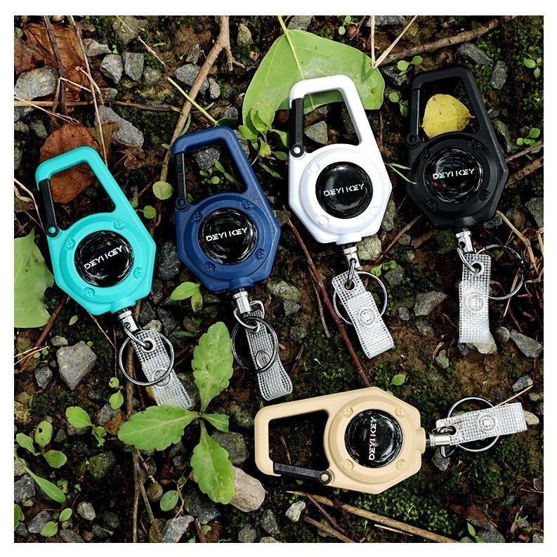 1Pc Retractable Keychain Badge Holder Reel Heavy Duty Retractable ...