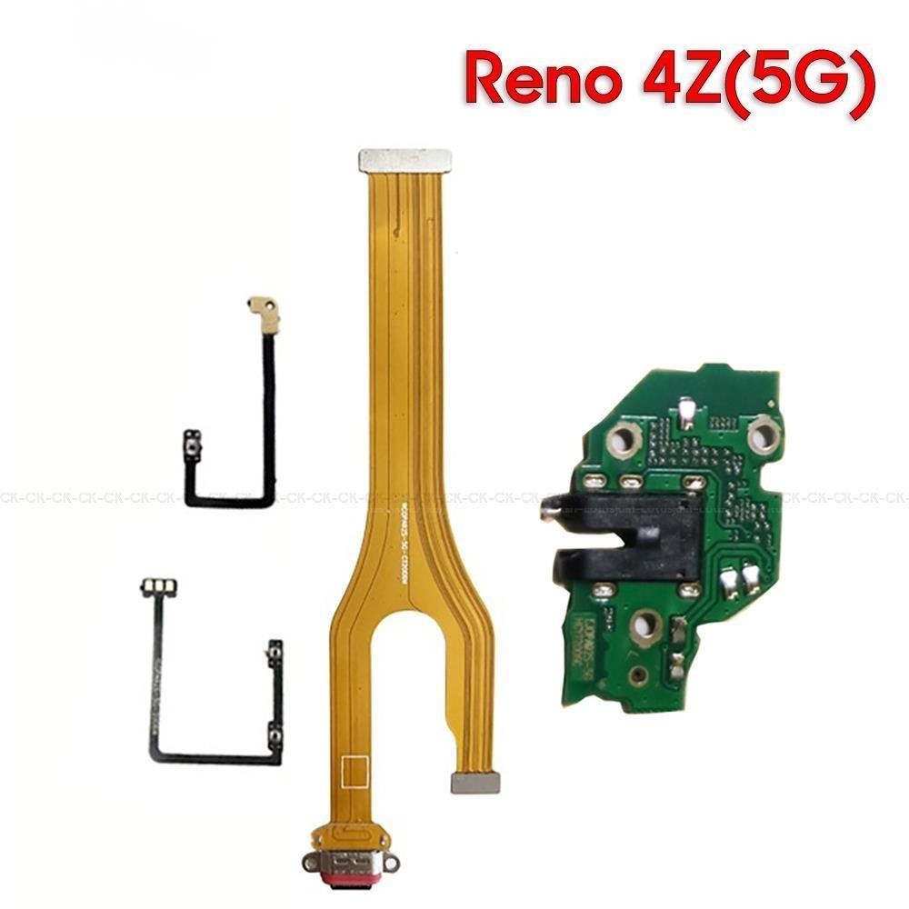 For OPPO Reno 4Z 5G Power Volume on off Main Mainboard flex cable USB ...