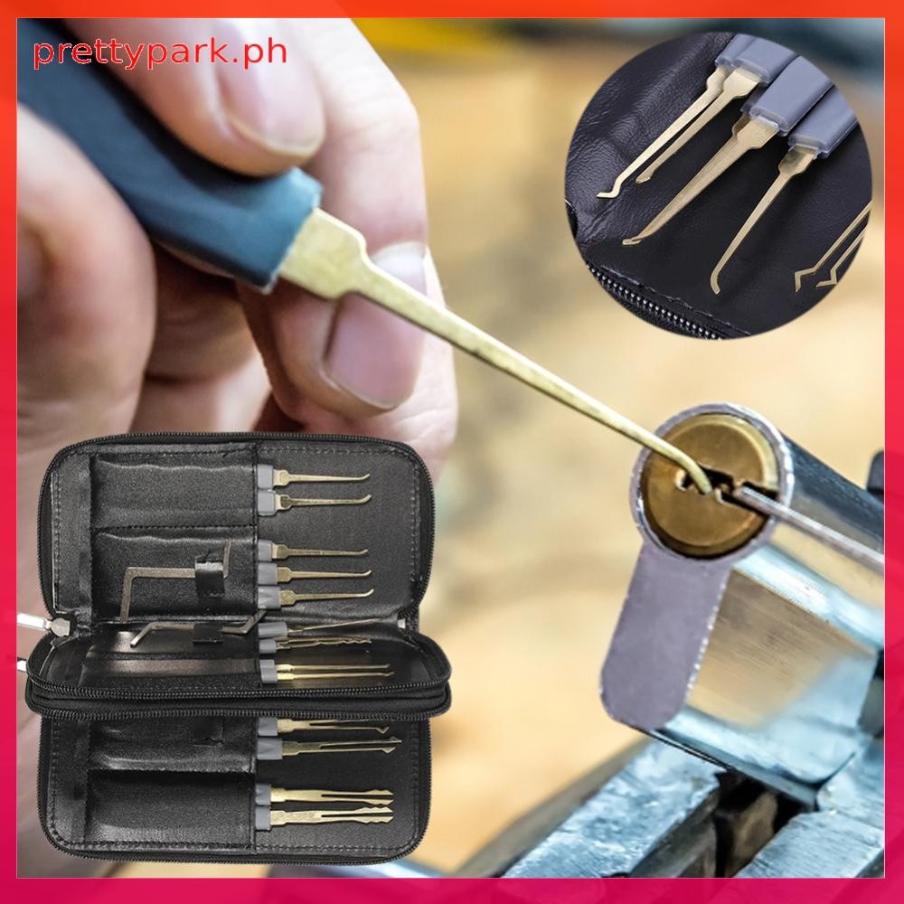 ღ ready stock ღ 25pcs Single Hook Lockpick Kit with Storage Bag Lock ...