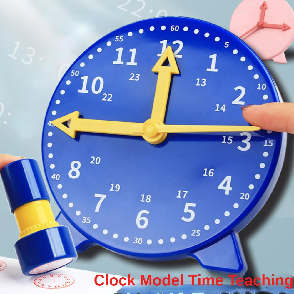 Kids' Interactive Montessori Clock Toy - 10X10cm Educational Model for ...