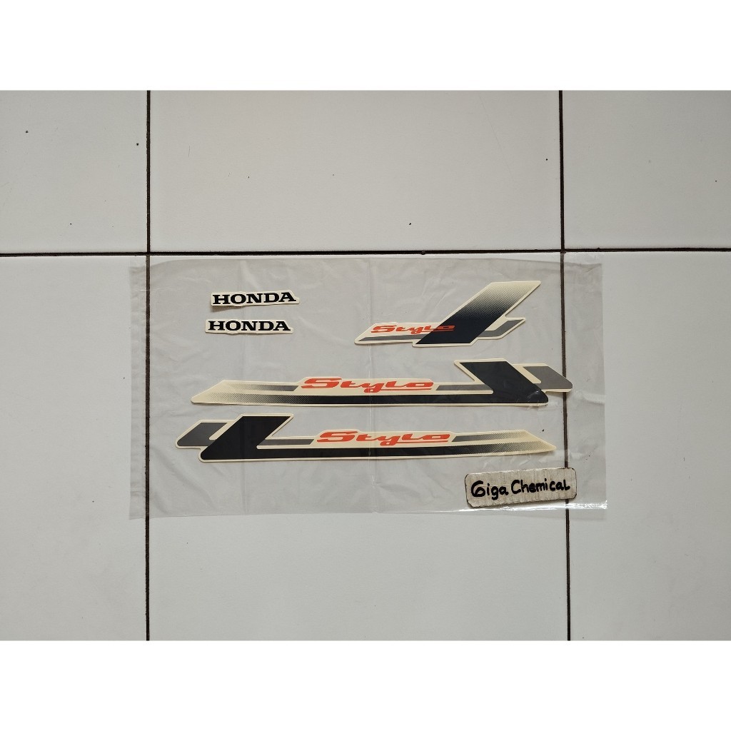 PUTIH Honda Stylo 160 2024 2025 Motorcycle Trim Striping Sticker, Cream ...