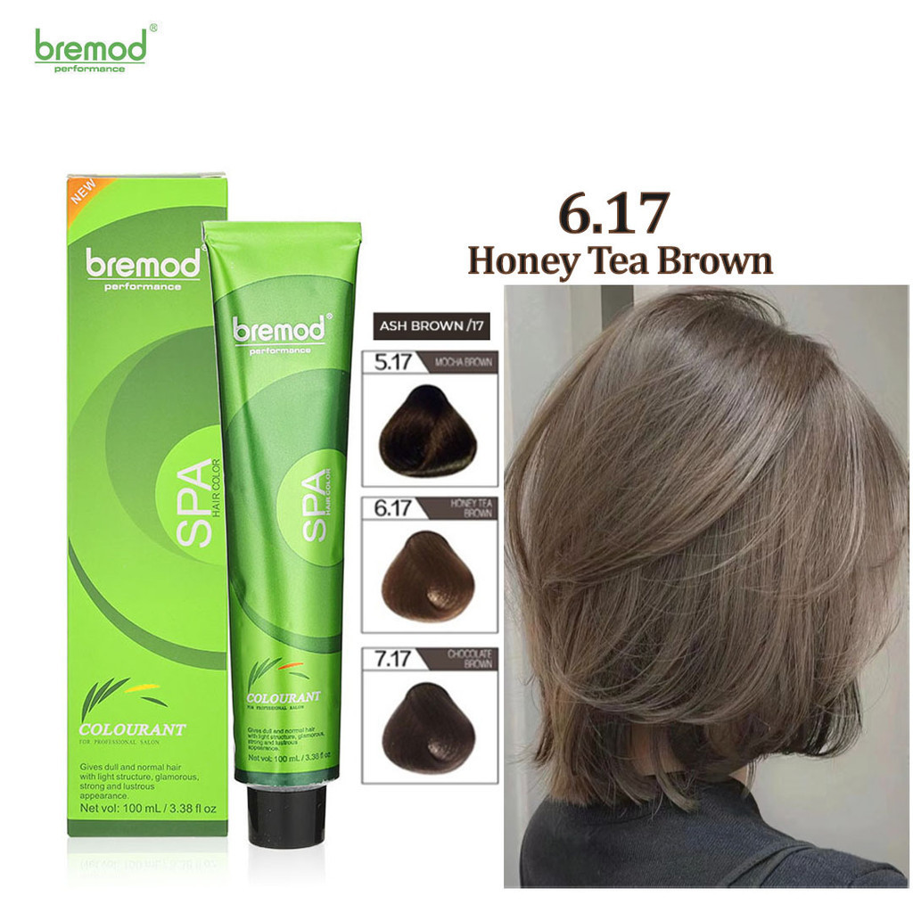 Bremod Hair Colors Honey Tea Brown Chocolate Dyed Cream Salon
