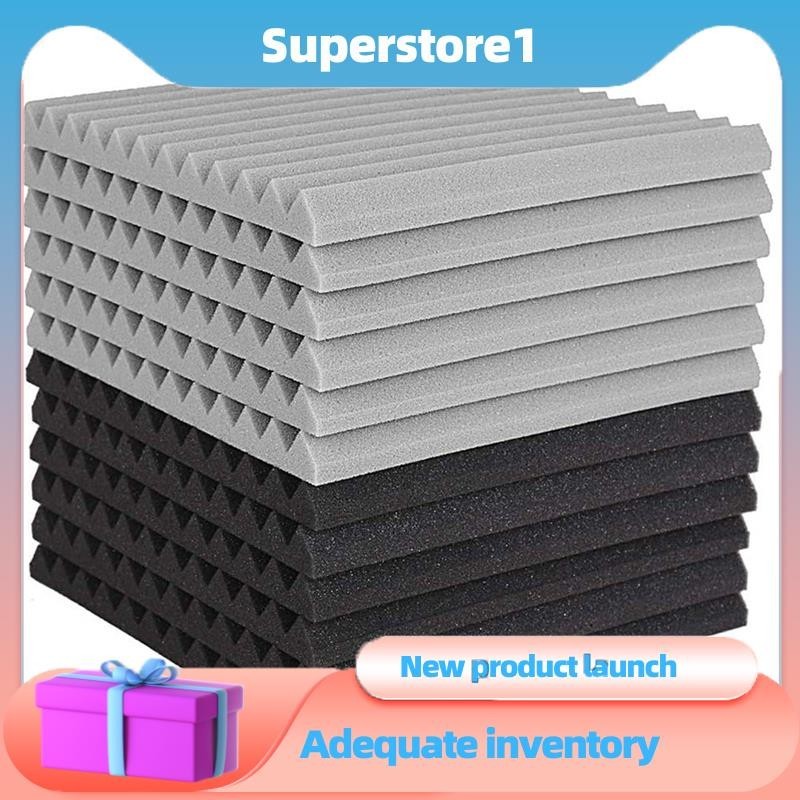 superstore1 12 Pcs Acoustic Foam Board,Studio Wedge Tile,Acoustic Foam ...