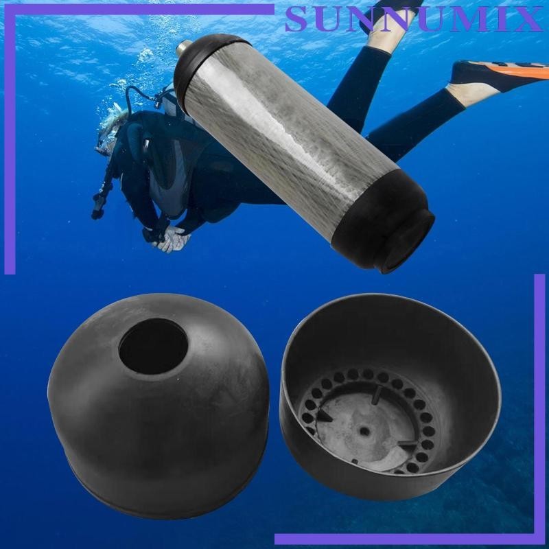 [Sunnimix] Scuba Tank Boot and Cap Portable 6.8L Bottom Cylinder Tank