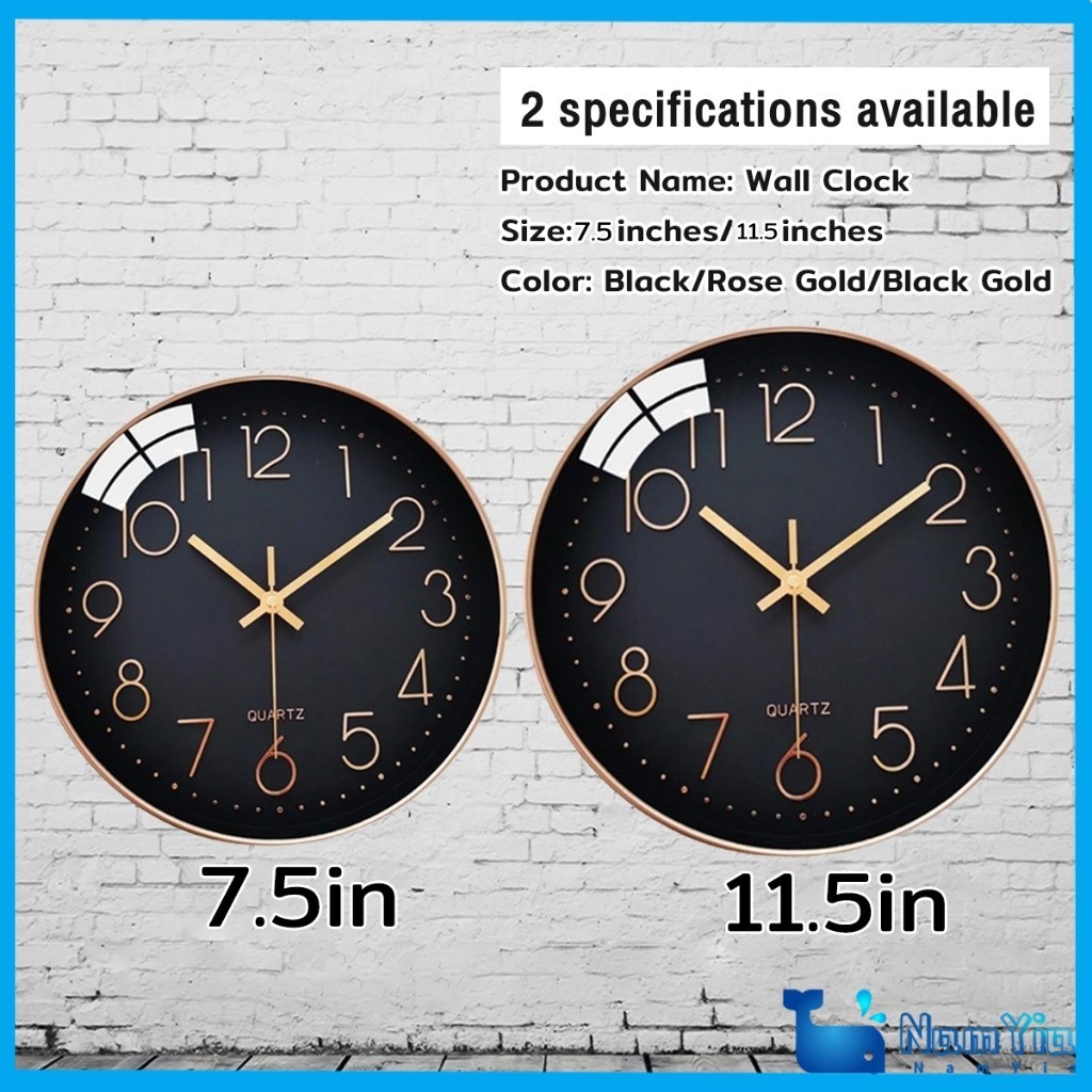 NamYia wall clock modern minimalist living room home wall clock ...