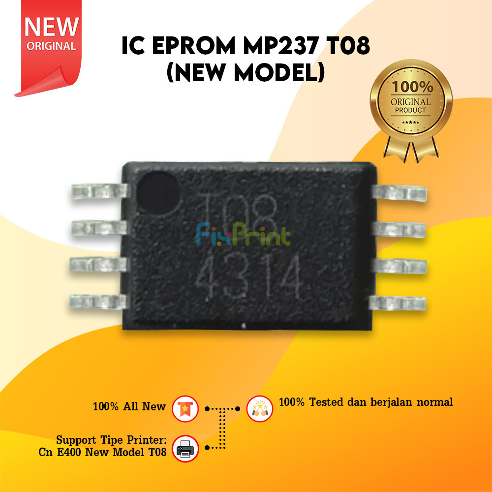 Ic Eprom MP237 Canon T08 New Model, IC Eeprom Reset Canon MP 237 New ...