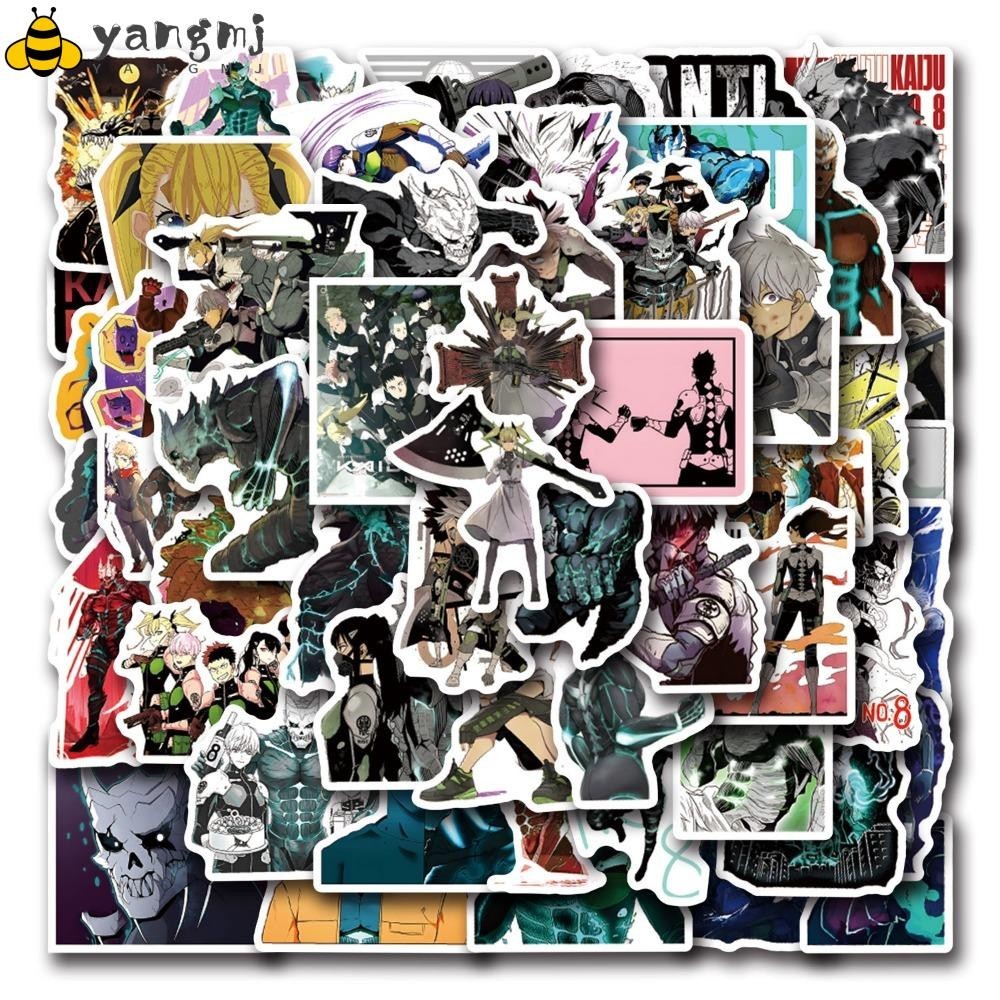 YANGMJ Sticker, Kaiju No.8 Waterproof Graffiti Sticker, Suitcase ...