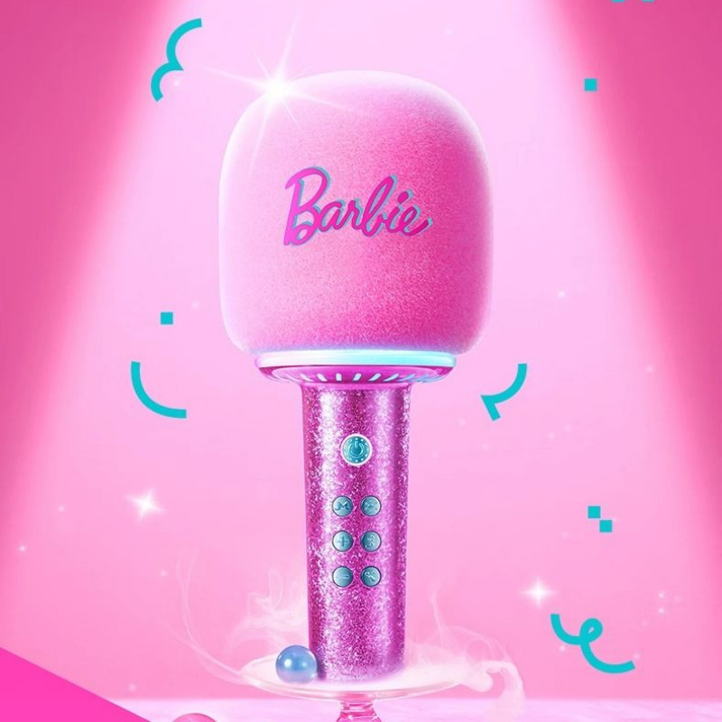 Barbie X1 Bluetooth Wireless Microphone Speaker 2-in-1 Family Karaoke ...