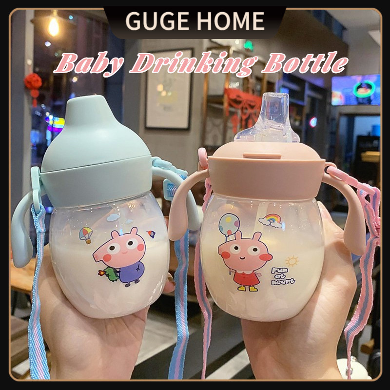 Infant Baby Mini Portable Feeding Sippy  Cup Pink 280ml main image 0