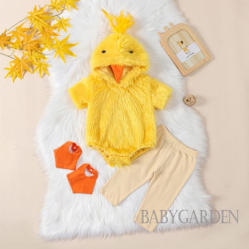 BAGA03years Baby Girl Boy Chick Costume/Fleece Short Sleeve Hooded