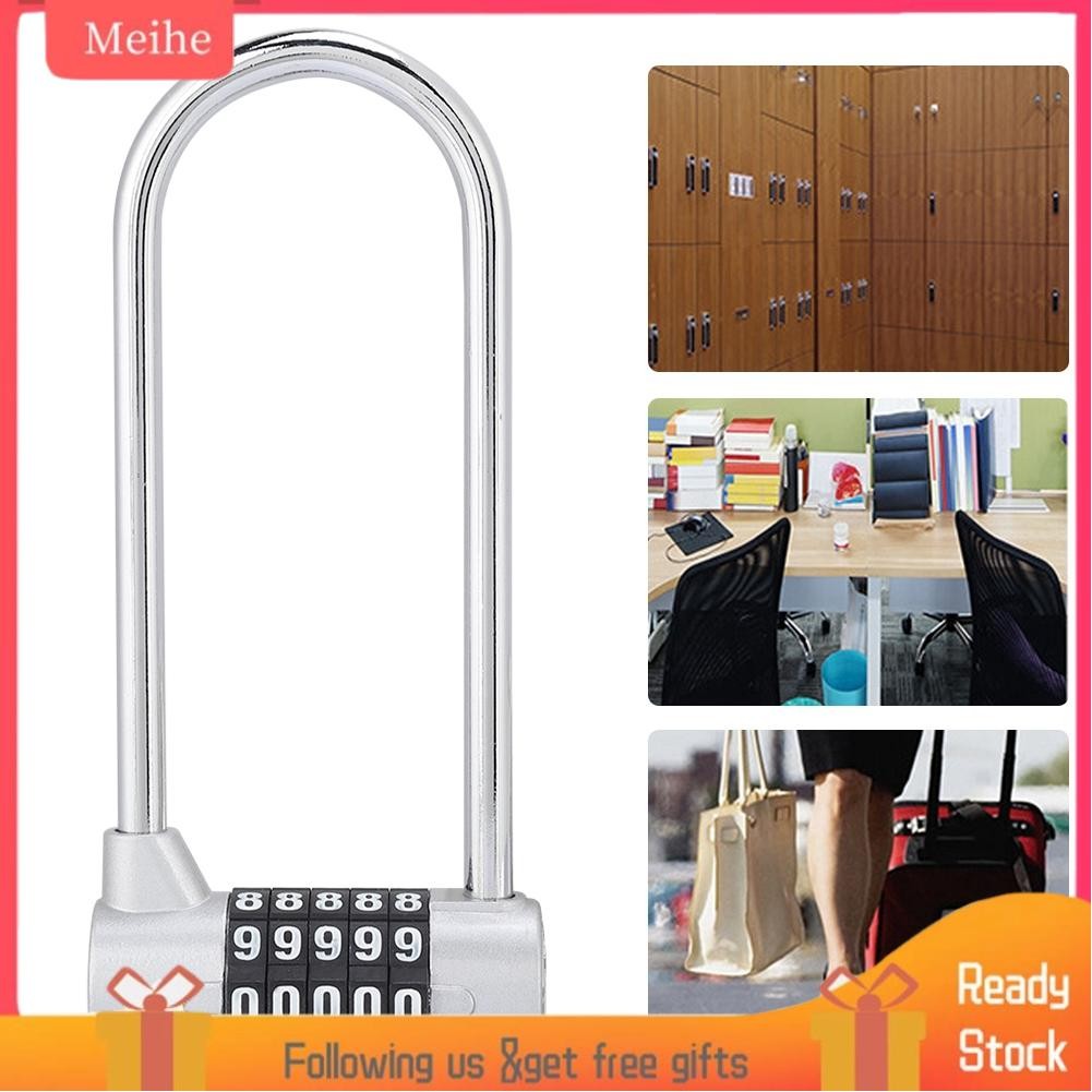 Meihe Sonew 5 Digit Combination Alloy Padlock U-Shape Security Code ...