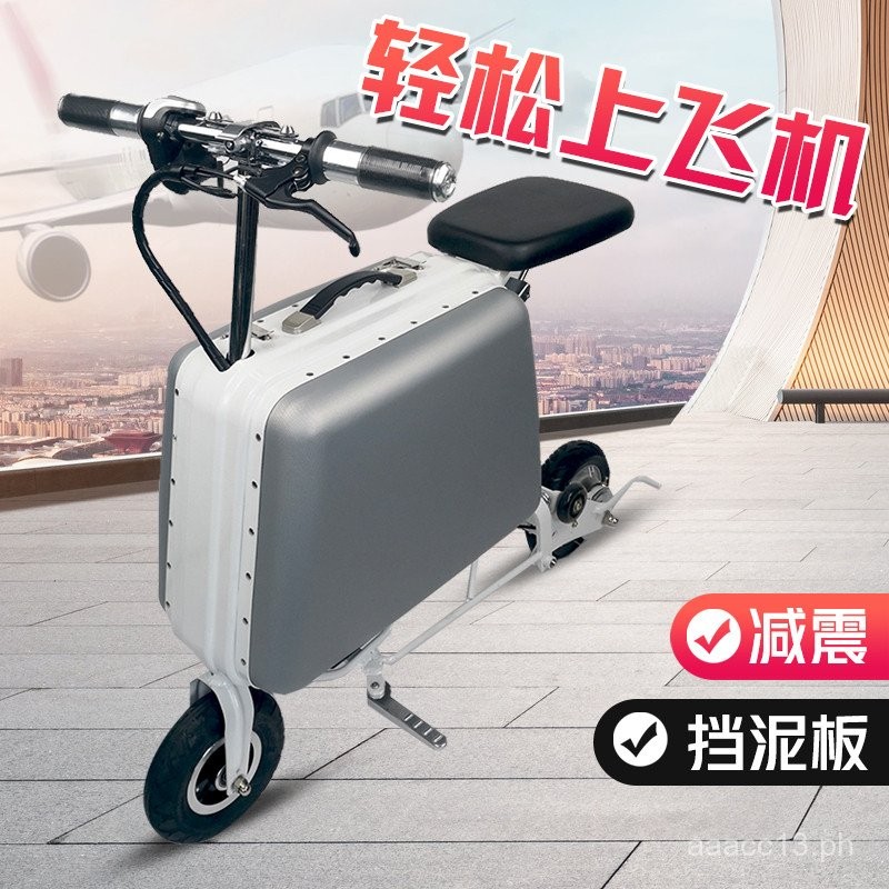 Foldable Electric Self-Propelled Suitcase j Electric Scooter for ...