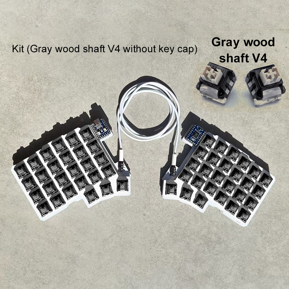 Split Keyboard Wired Ergonomics Keyboard Hot Swap Support QMK/VIAL for ...
