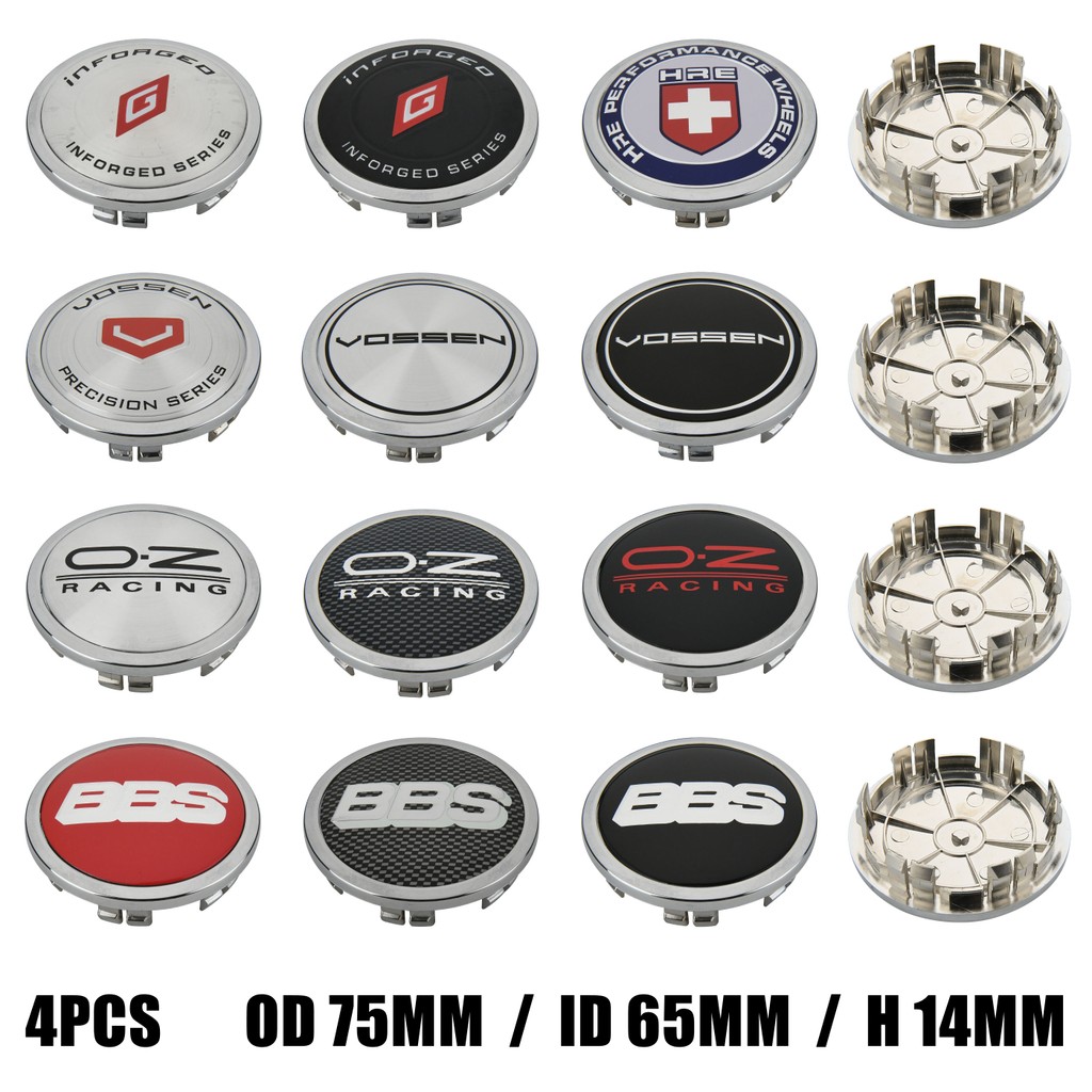 75mm VOSSEN Rim Cap OZ Emblem Wheel Cover Hub Cap Wheel Center Cap ...