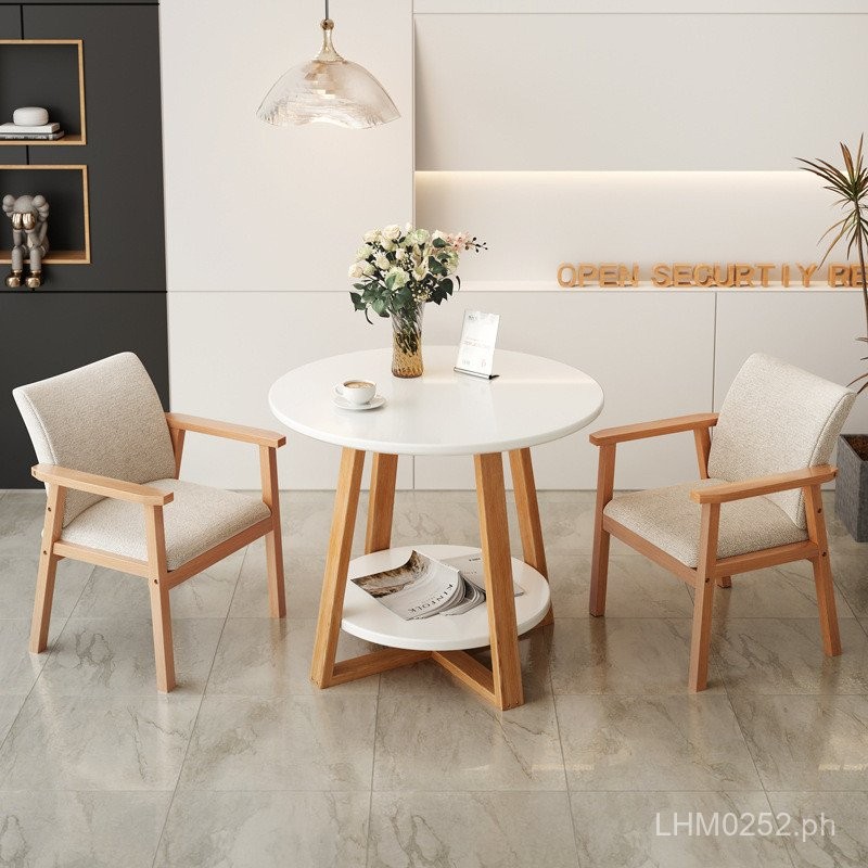 Coffee Shop Commercial Small Round Table Leisure Meeting Table Balcony ...