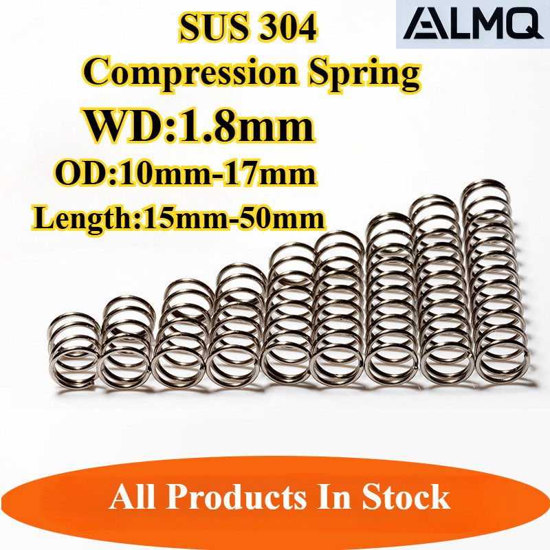 [LMQ-TTYH] 304 Stainless Steel, Compression Spring (Wire Diameter 1.8mm ...