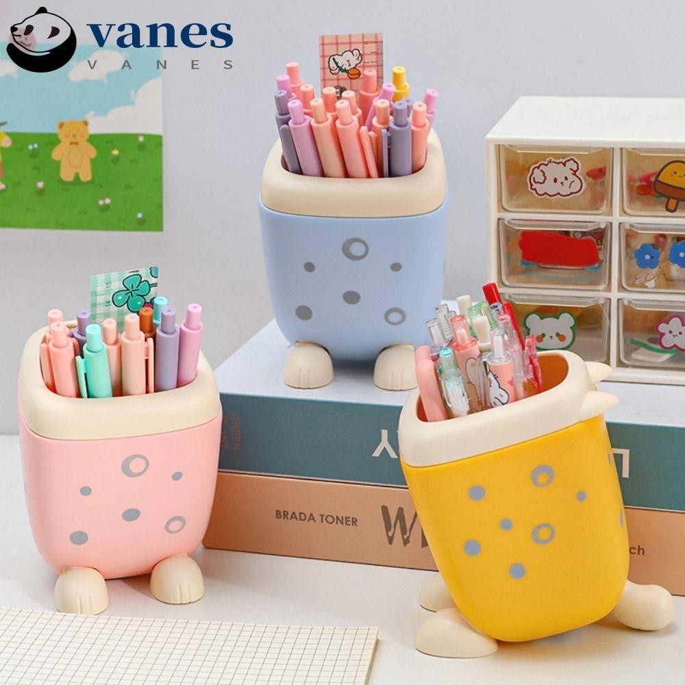 VANES Pen Container, High Appearance Leopard Desktop Stationery, School