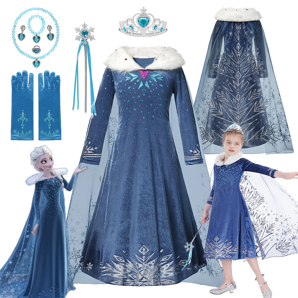 Princess Anna Dress For Girls – Frozen Costume Set With Crown & Accessories - View #12