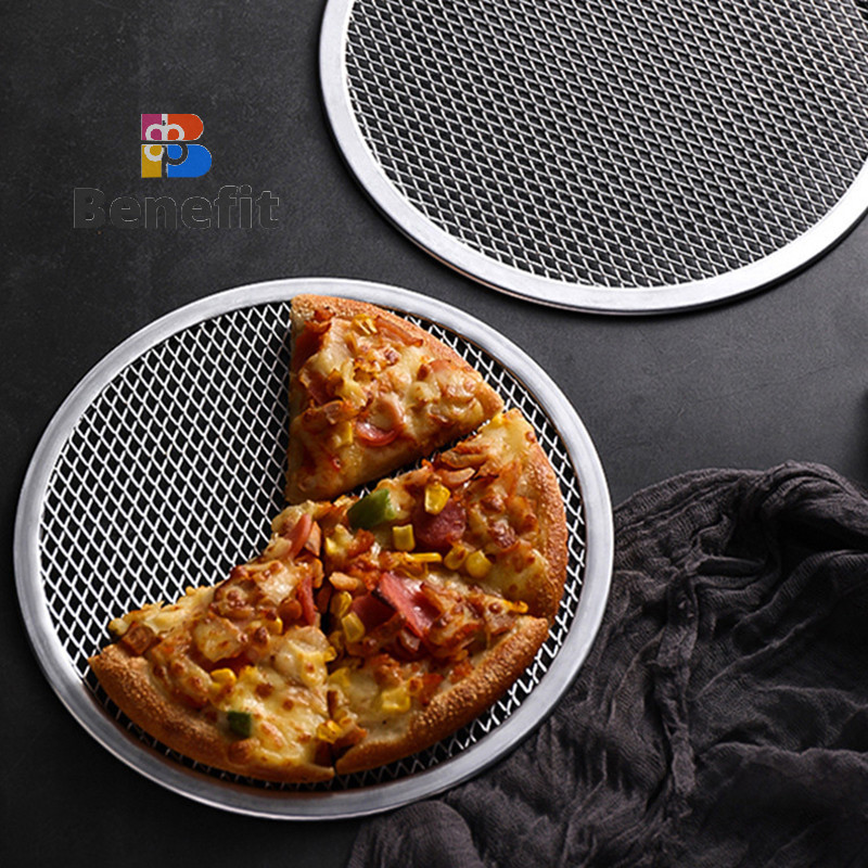 Benefit> 6-12inch Non Stick Pizza Screen Pan Seamless Aluminum Alloy ...