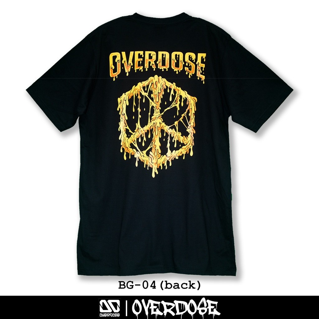 Overdose T-shirt Black Code BG-04 (Ovedose) | Shopee Philippines