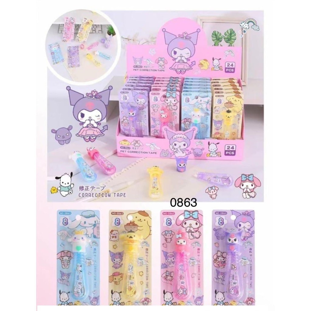 *PARTY World* (1 PCS) TIP-EX ROLL SANRIO PAPER / CORRECTION TAPE SANRIO ...