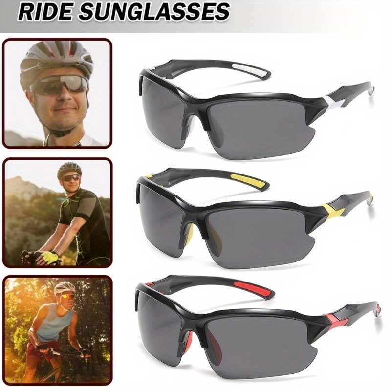 MEETSUN Polarized Sports Sunglasses For Men & Women – UV400 Protection, Clear Gray Frame With Blue Mirror Lens For Driving, Fishing - View #2