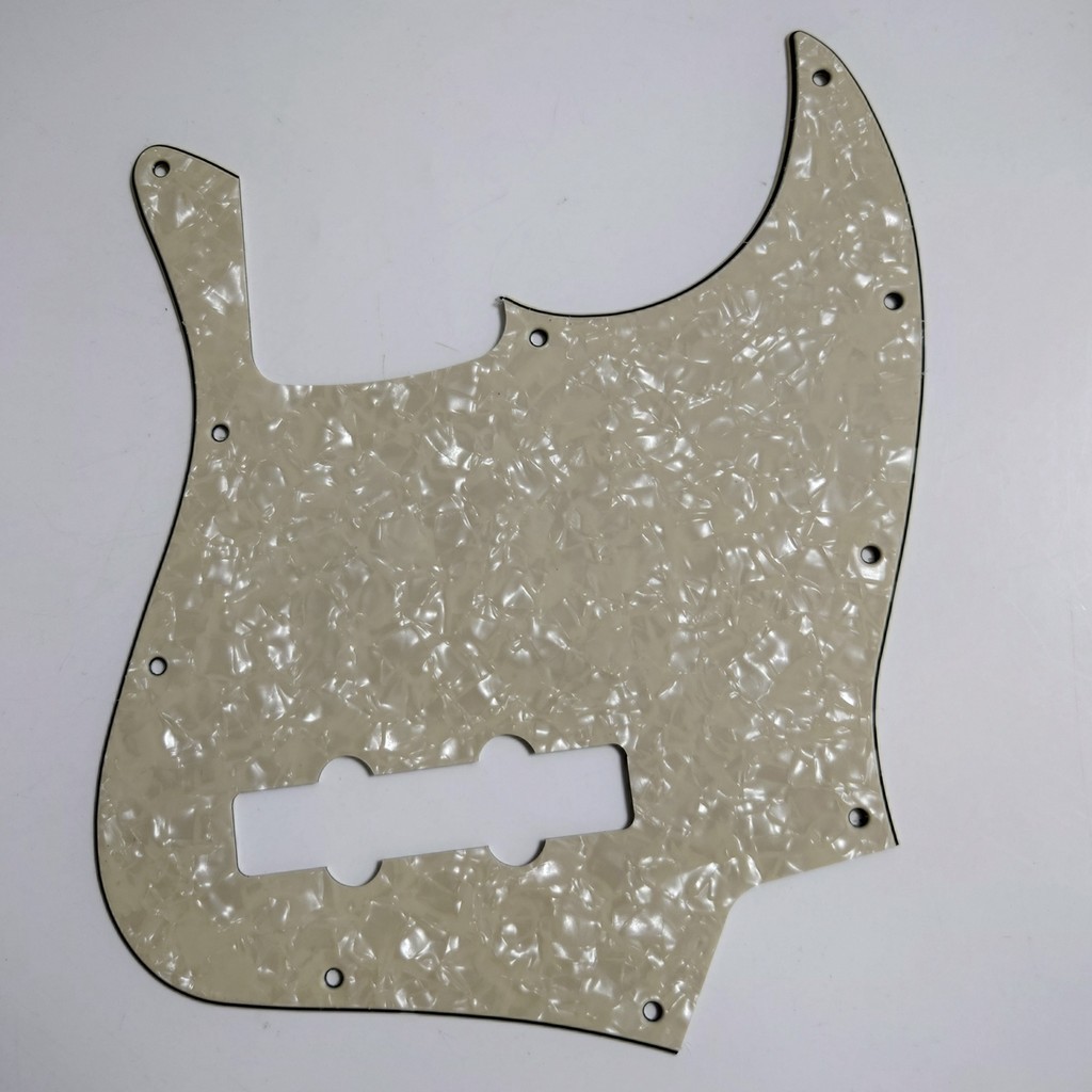 Fender Jazz Bass Pickguard 10 Hole White Pearl Moto 0992170000 for sale online e