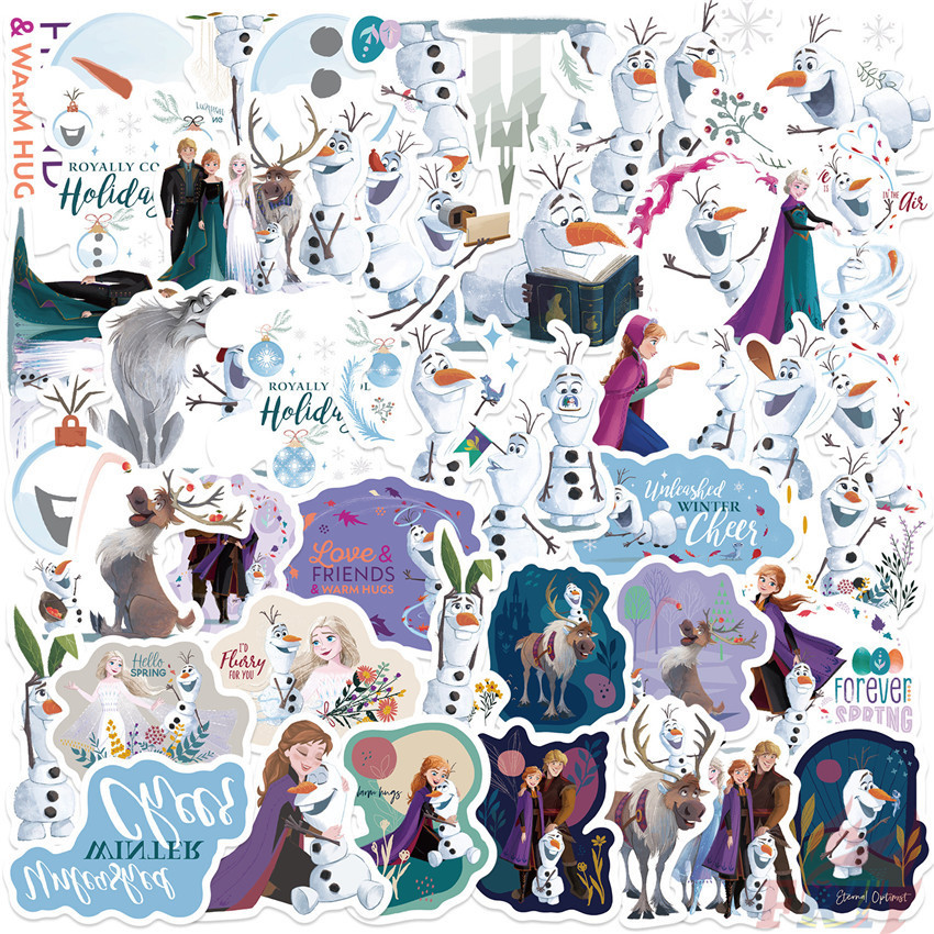 Frozen . Olaf Series 01 Stickers 50Pcs/Set Fashion DIY Waterproof ...