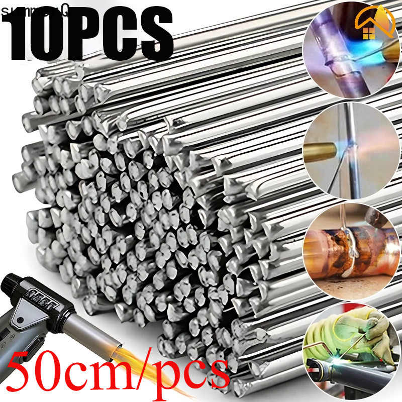 10Pcs 50cm Welding Rods No Need Solder Powder/Universal Silver Aluminum ...
