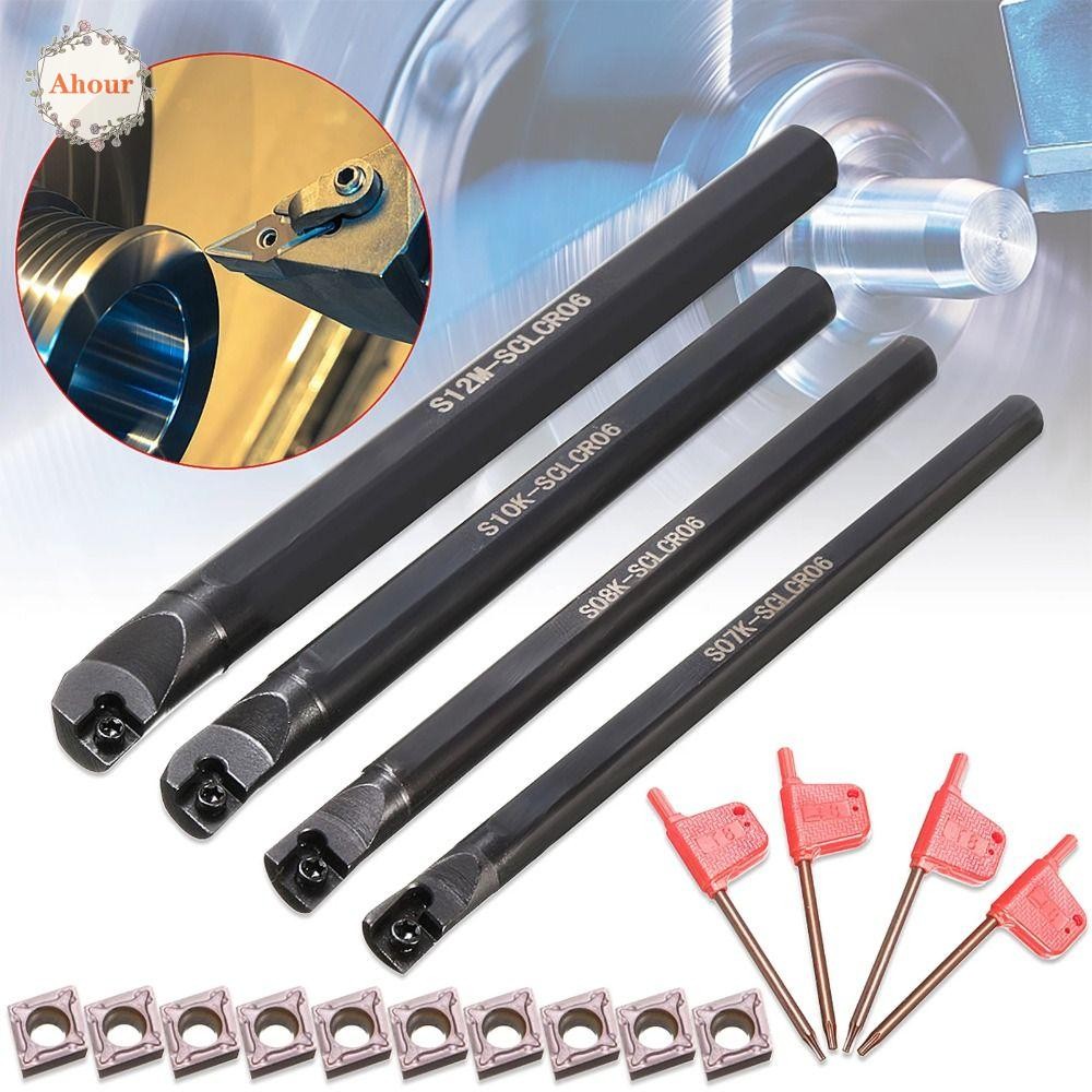 AHOUR Rod Holder, Stainless Steel Carbide Inserts Boring Bar, High ...