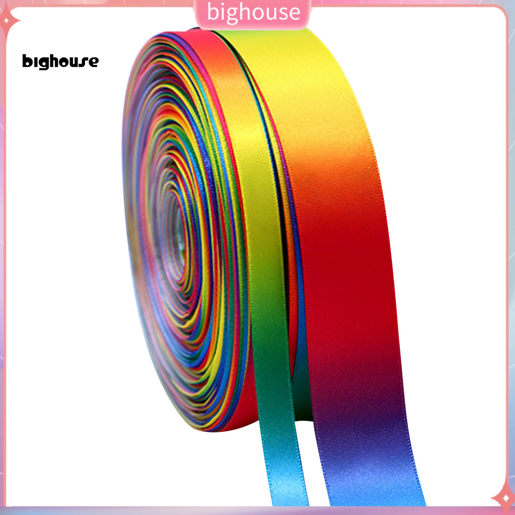 1 Roll 9/13mm Packaging Ribbon Anti-fade Gradient Cut Freely DIY ...