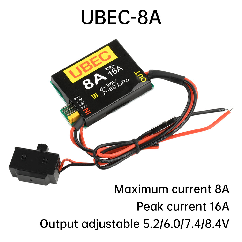 Pcbfun Receiver Independent Power Supply Module 2S-8S 6-36V UBEC-8A BEC ...