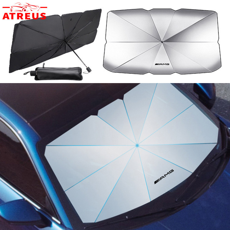 Mercedes Benz AMG Car Sunshade Umbrella Car Front Windscreen Sun Shield ...
