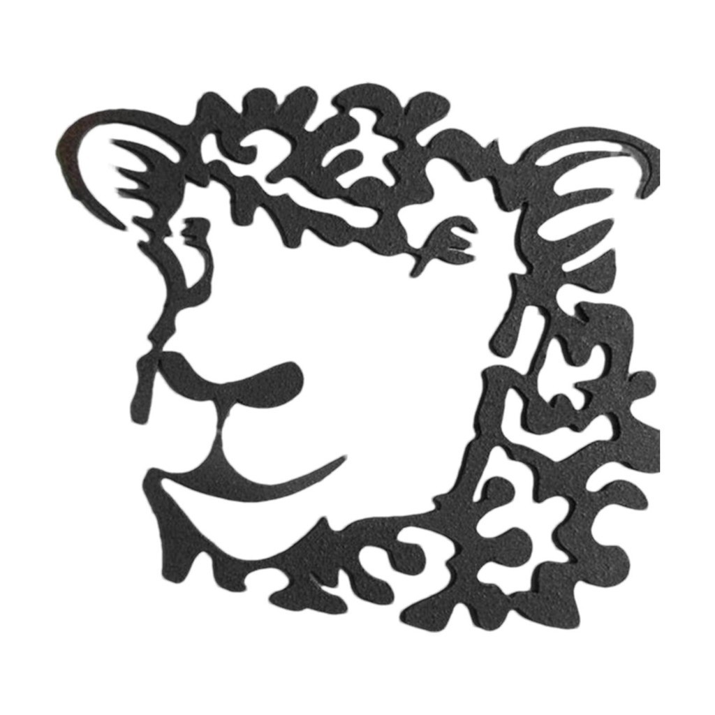 Metal Animal Head Wall Art Abstract Art Sheep Decoration Cat Sheep Goat