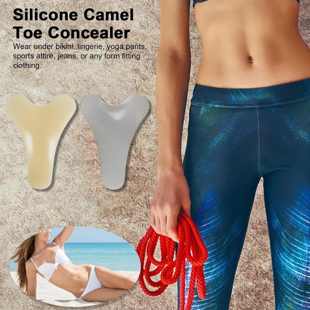 3 Pièces Camel Toe Concealer Silicone Invisible Réutilisable - Protections Leggings Et Maillots