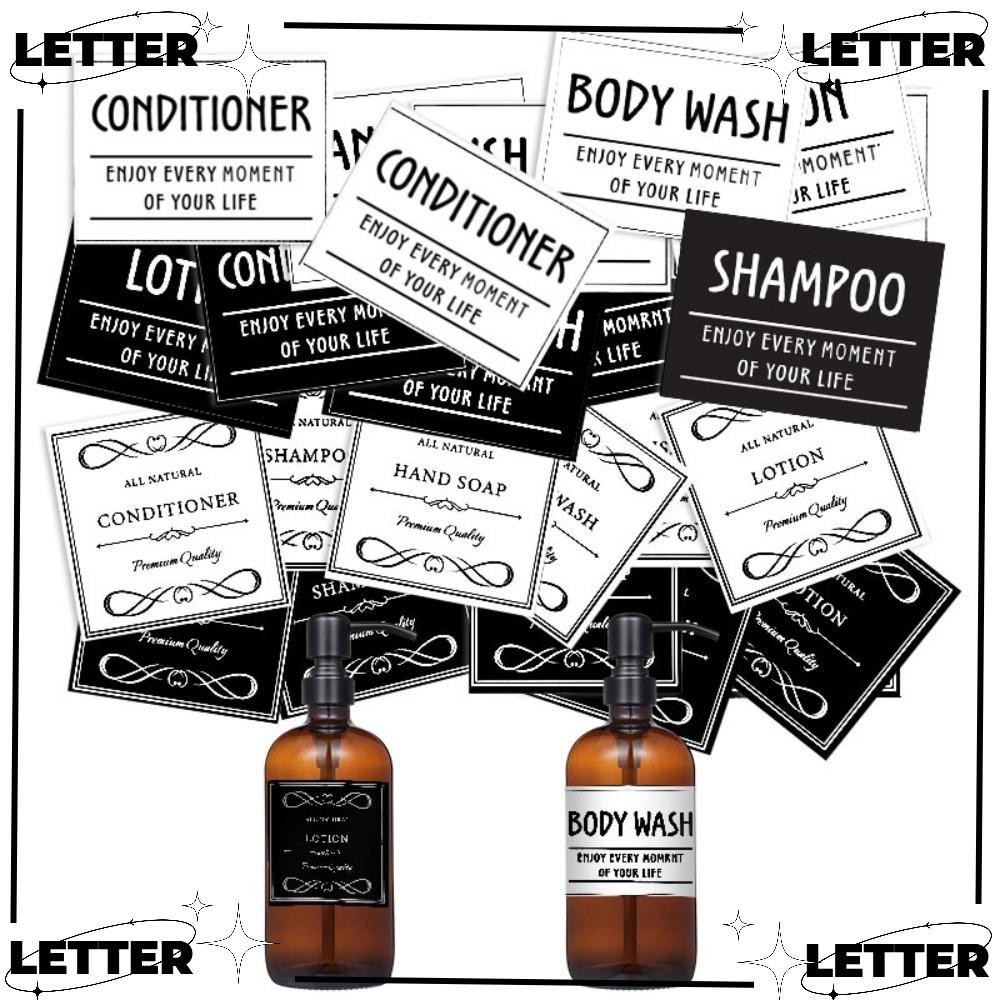 LET 6Pcs Refillable Bottles Marker Stickers, Waterproof Self-adhesive ...