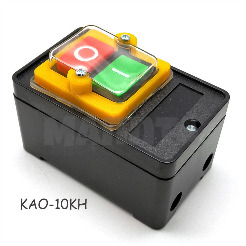 Push Button Switch Waterproof ON/OFF Switch Button KAO-10KH AC 220V ...