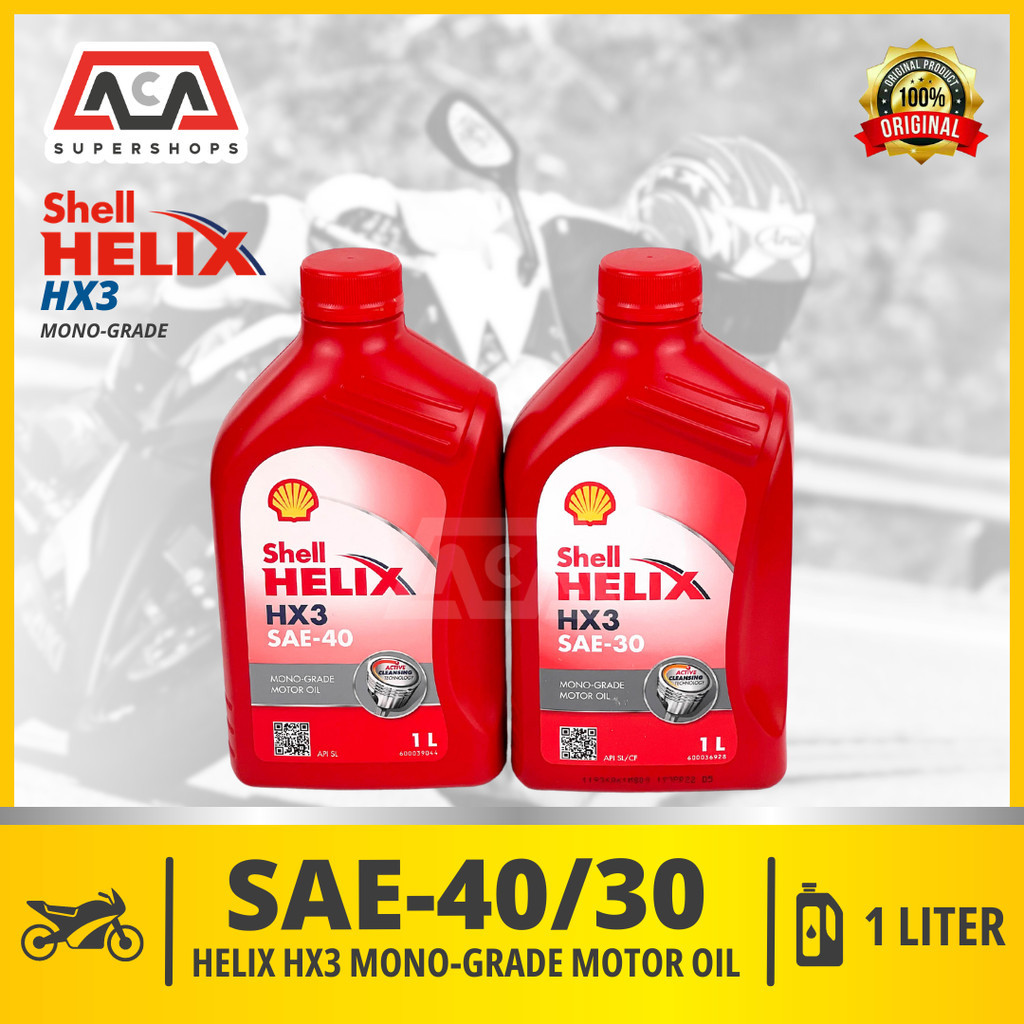 SHELL HELIX HX3 SAE 30/ SAE 40 MONOGRADE 1L | Shopee Philippines