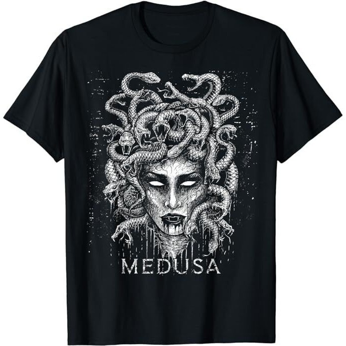 New Limited Medusa Greek Mythologys Goddess With Snake Hair T-Shirt ...