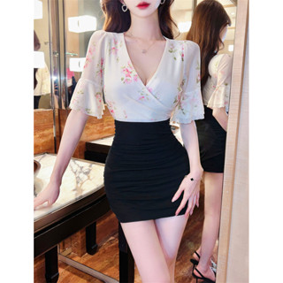 Nightclub Sexy Dress Female Deep v Low-cut Slimmer Look Short Skirt ...