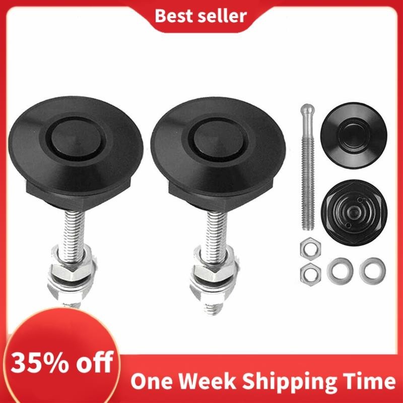 Available 2 PCS Push Button Quick Release Hood Bonnet Pins Lock Clip ...