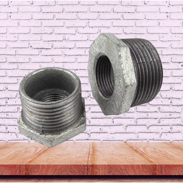 IRON DURABLE GI FITTINGS BUSHING REDUCER GALVANIZED | Shopee Philippines