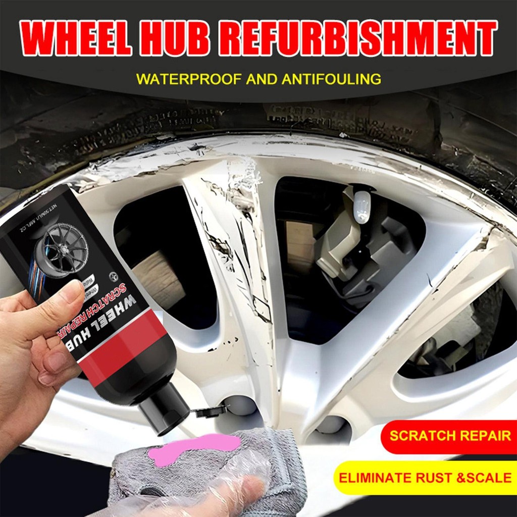 Car Rim Scratch Retreading Paste Auto Wheel Hub Scratch Repair Paste ...