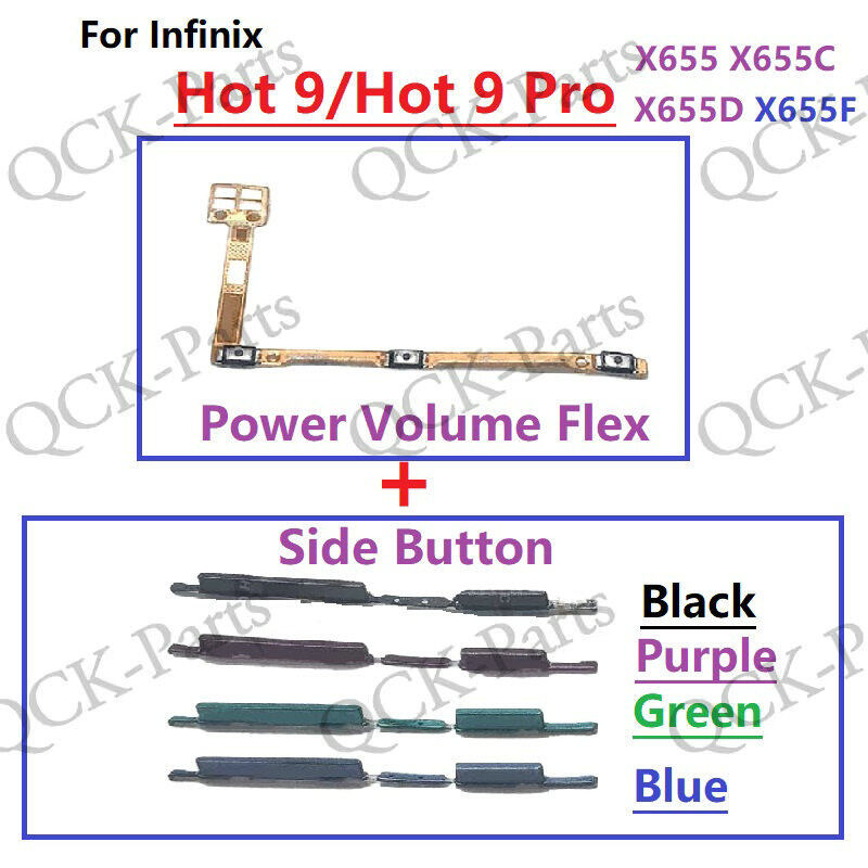 Switch Key Power On Off and Volume up down Side Button Keys Flex For ...