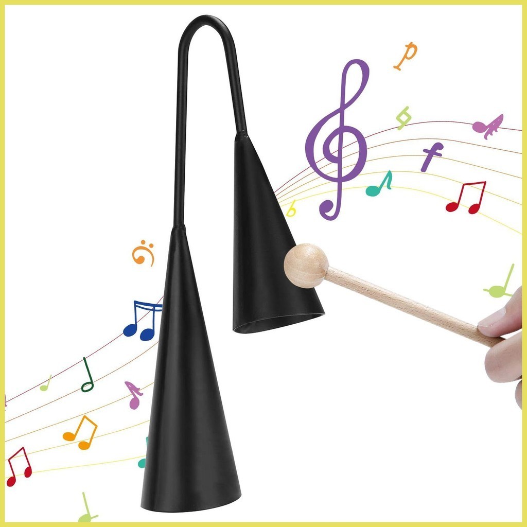 Handheld Agogo Bell Traditional Percussion Cowbell Instrument ...