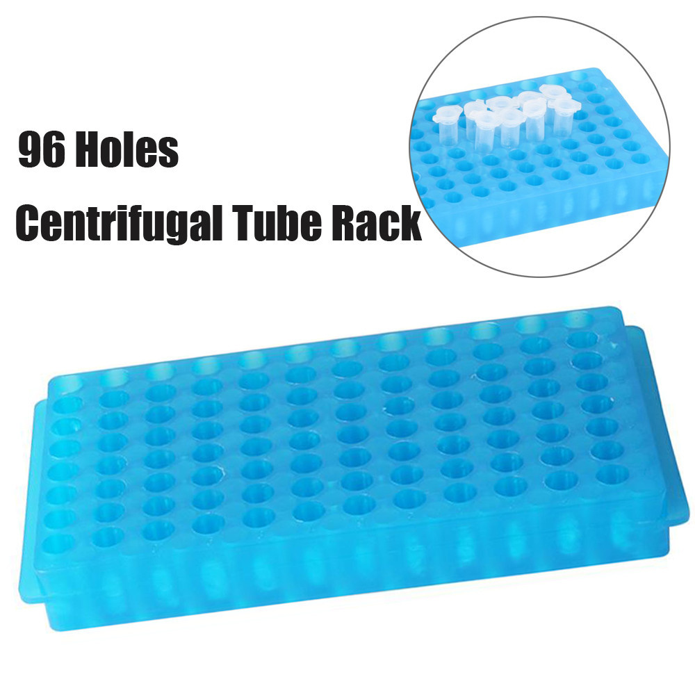 96 Hole Plastic Centrifugal Test Tube Rack 2 Side 0.5ml/1.5ml/2ml ...