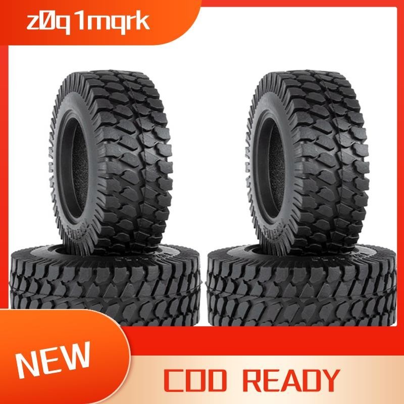 4Pcs 75MM 1.55Inch Rubber Wheel Tire Tyre for Axial Yeti Jr 90069 D90 ...