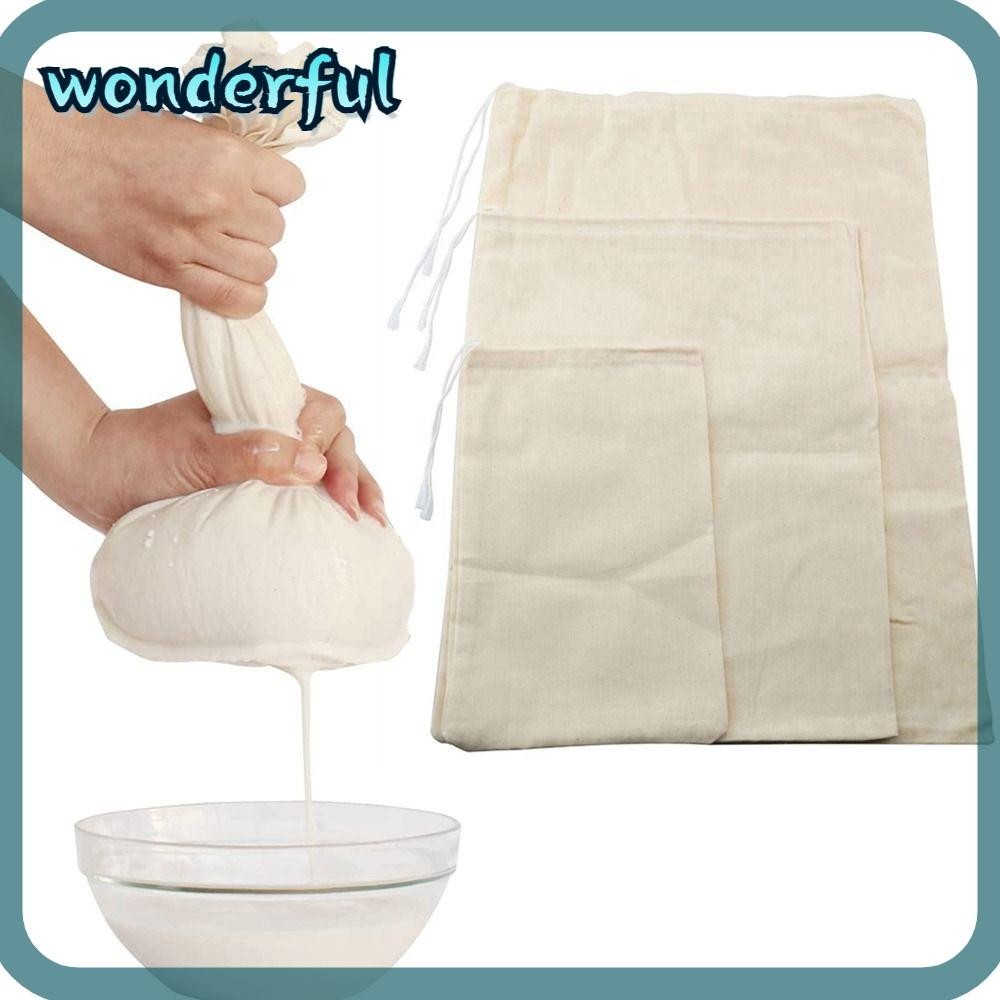 WONDER Filter Strainers Bag, Reusable Cold Brew Bags Cheese Cloth ...