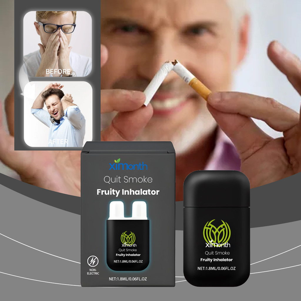 Smoking Cessation Nasal Inhaler Cooling Oil Dual Hole Nasal Passage Aid